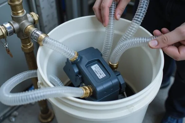 Pro descaling pump and isolation valves