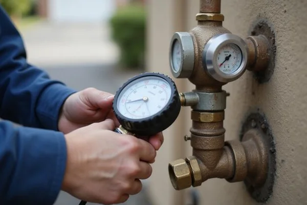Specialist measuring gas pressure before conversion