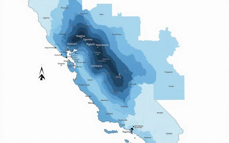 Map of Inland Empire water hardness zones across Riverside and San Bernardino counties