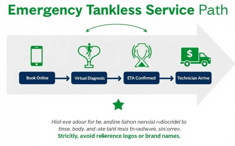 Step-by-step emergency call flow from booking through arrival