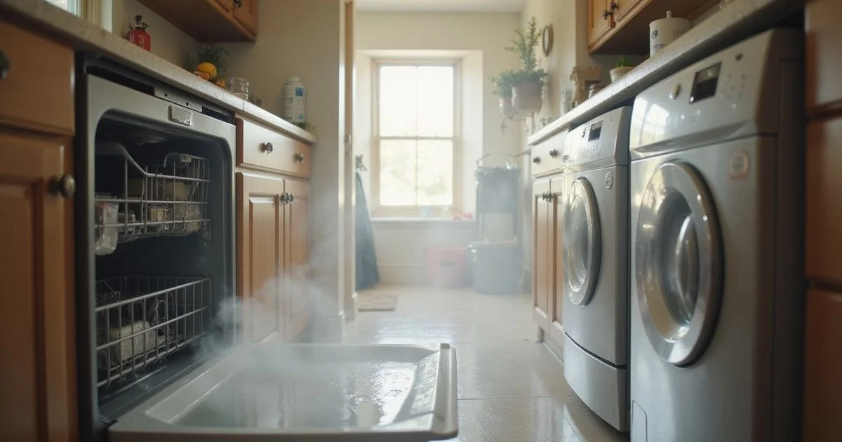 Family using multiple hot water fixtures simultaneously in a large Southern California home